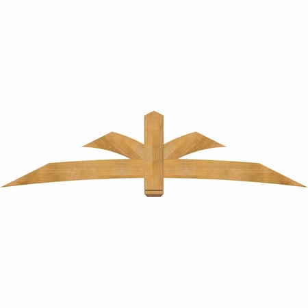 Ekena Millwork Davenport Rough Sawn Timber Gable Bracket, Western Red Cedar, 96"W x 24"H x 2"D x 6"F, 6/12 Pitch GBW096X24X0206DAV00RWR